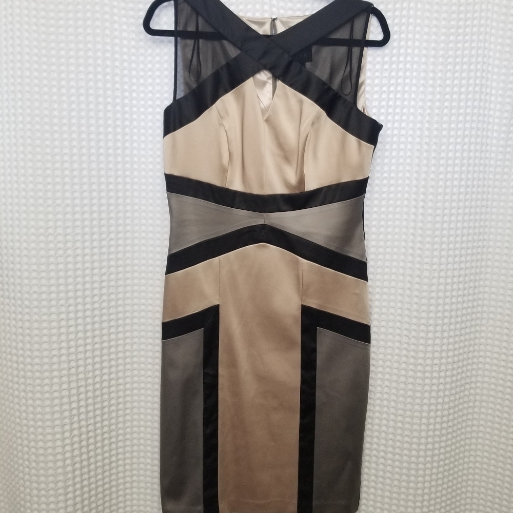 Gorgeous satin sheath dress